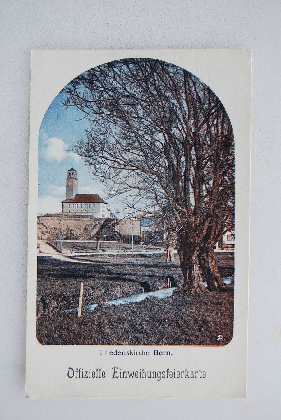 Cartoline postali: AK Friedenskirche Bern - Offizielle Einweihungfeierkarte – Usato da Rüfenacht BE venduto da Toro06