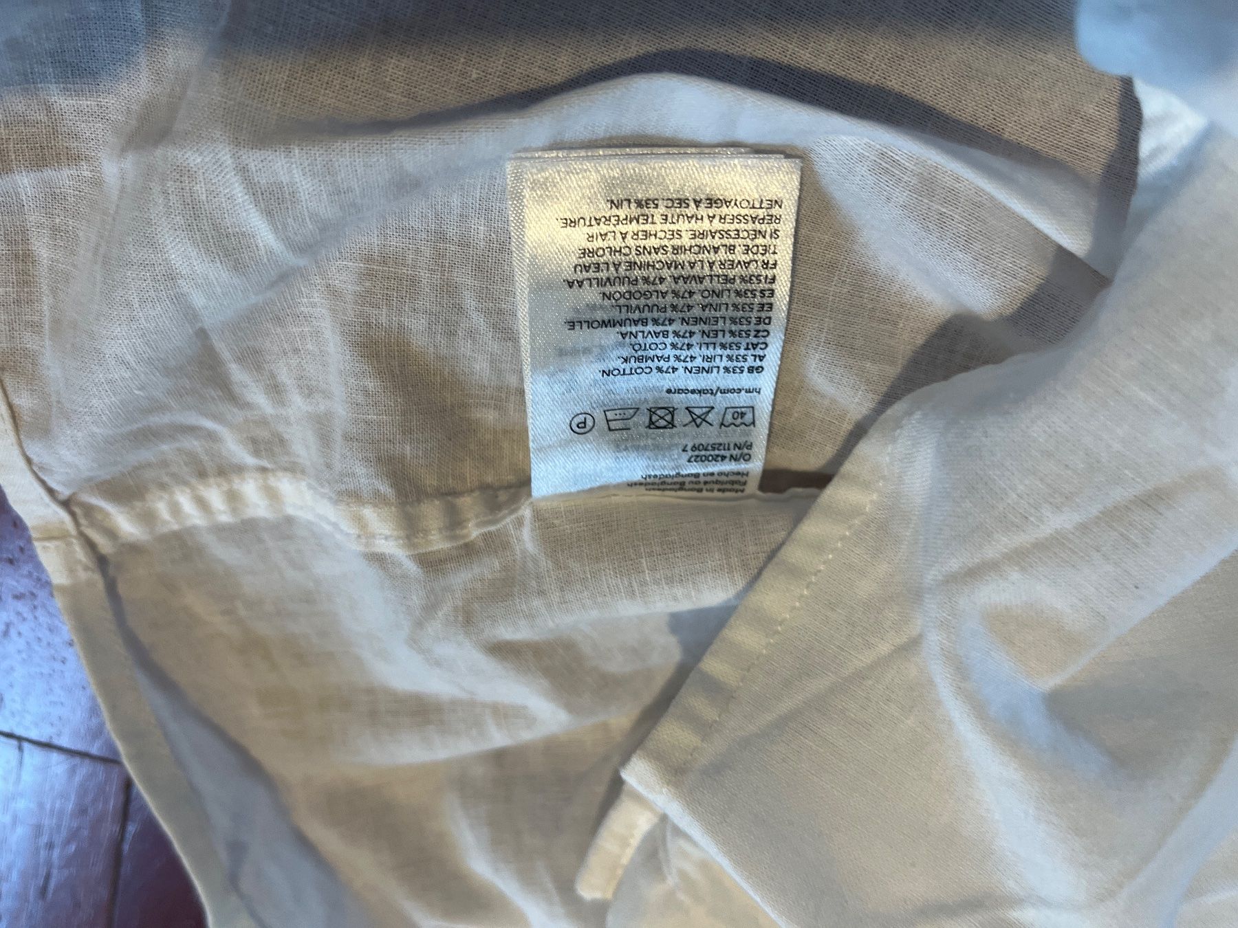 H&M Camicie, T-shirt & Polo: Chemise en lin taille 152 – Usato da Genève venduto da fyshbird 3