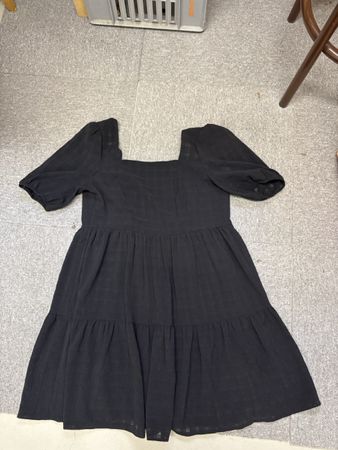schwarzes sommerkleid, grösse 38, clockhouse