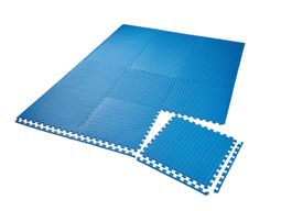 Schutzmattenset blau 12-teilig mit 24 Randstücken, je 61 x