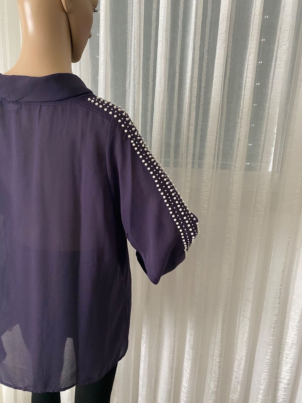 Camicette: ASHLEY BROOKE - einmalige Perlenbluse, violette, L – Nuovo e nell'imballaggio originale da Winkel venduto da ferrari2022 9