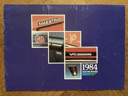 AUSTIN ROVER Prospekt 1984 brochure MG Metro Maestro Rover +