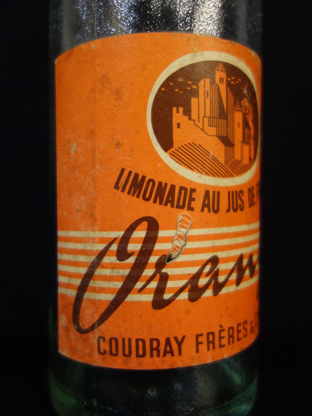 Gläser, Krüge & Flaschen: alte Flasche COUDRAY FRÉRES SION ORANGE 1955 – Gebraucht aus Kerzers von Flaschenposten 4