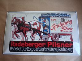 Radeberger Pilsner Emailschild  Rarität Top Zustand. Wie Neu