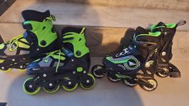 2x Inlineskates Kinder verstellbar Gr. 33-40 