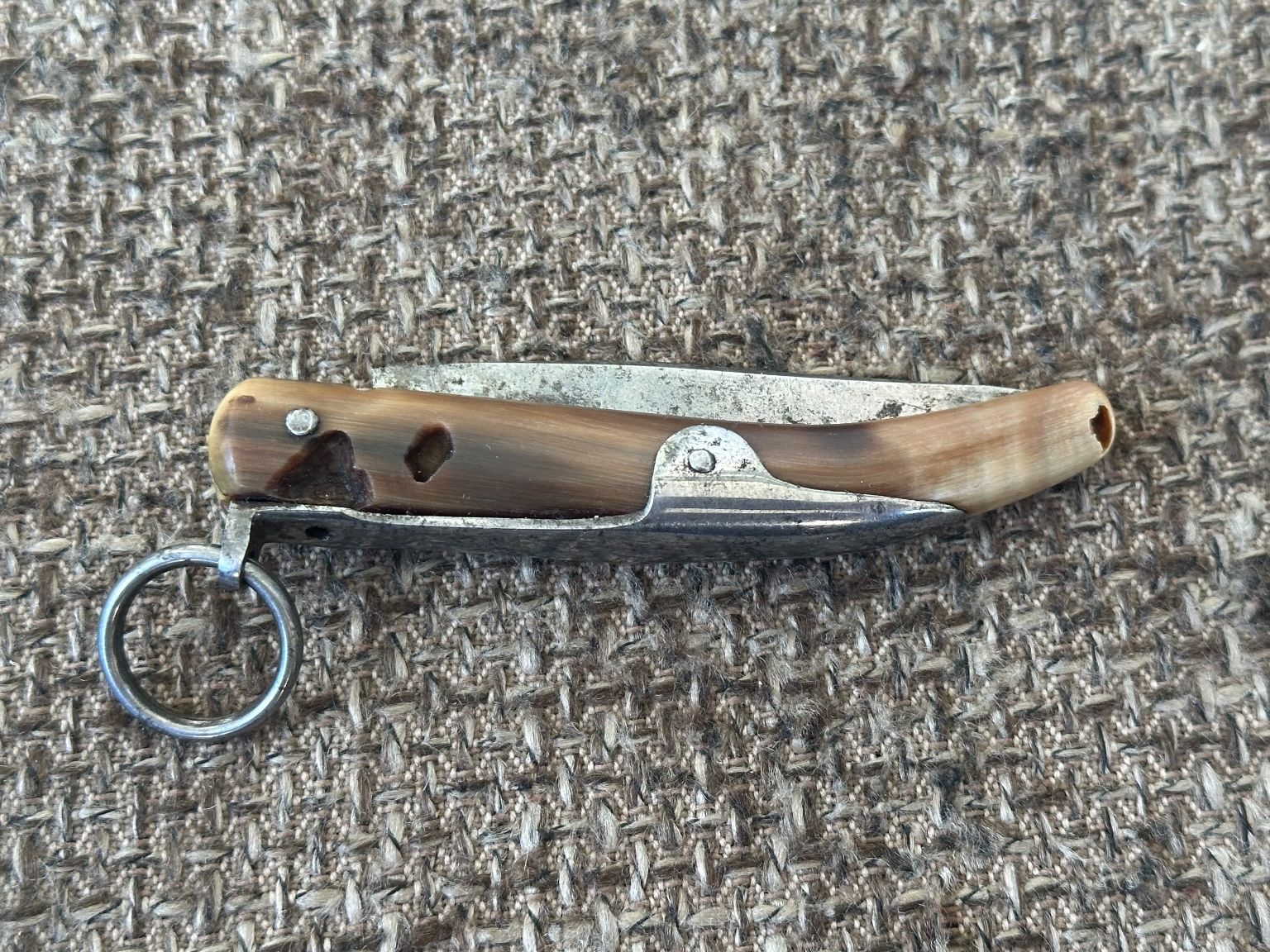 Coltelli tascabile: Einzigartiges antikes Schweizer Sackmesser SIMON BERNE Horn – Usato da Dübendorf venduto da lan1808 3
