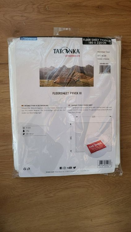 Tatonka Tapis De Sol Floor Sheet Pe Alaska 3 Blanc main image 1