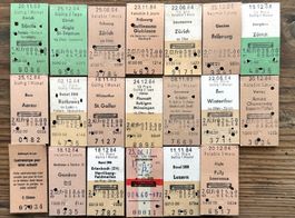 20 Top Billette, SBB, Tickets Edmondsche Kartonbillette