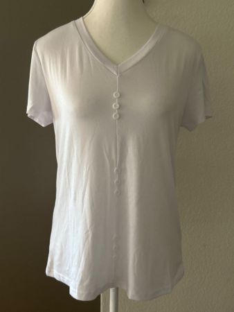 Damen kurzarm Shirt weiss Grösse S