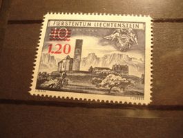 Liechtenstein Marke mit Überdruck alt **