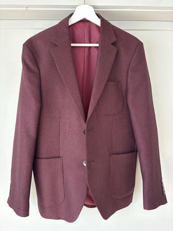 Burgundy Blazer - Size 48