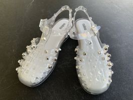 Melissa Sandalen transparent Grösse 40 mit Nieten