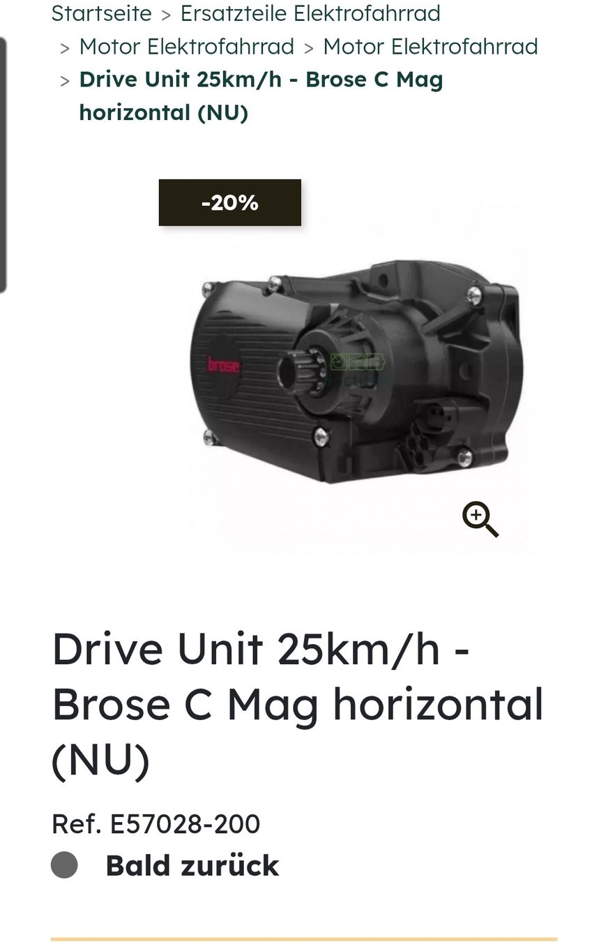 Brose Pezzi di ricambio: Brose Drive C Mag E57028-200 3 E-bike – Nuovo (secondo la descrizione) da Wil SG venduto da ali_5dkv
