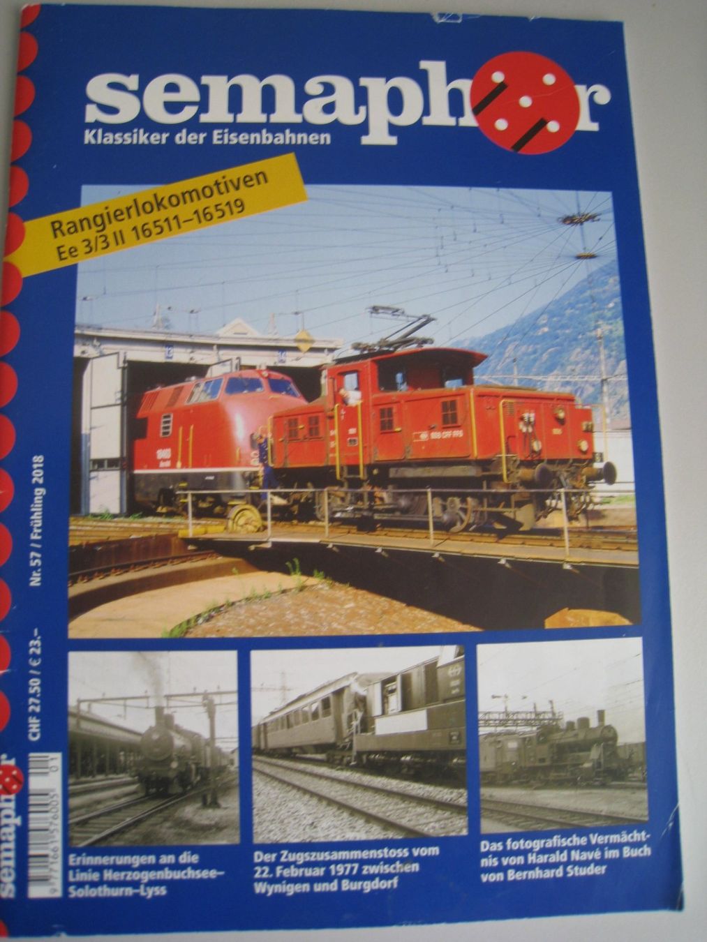 Zeitschriften & Magazine: Semaphor Ausgabe Frühling 2018, Nummer 57 – Gebraucht aus Buchs ZH von swiss-train