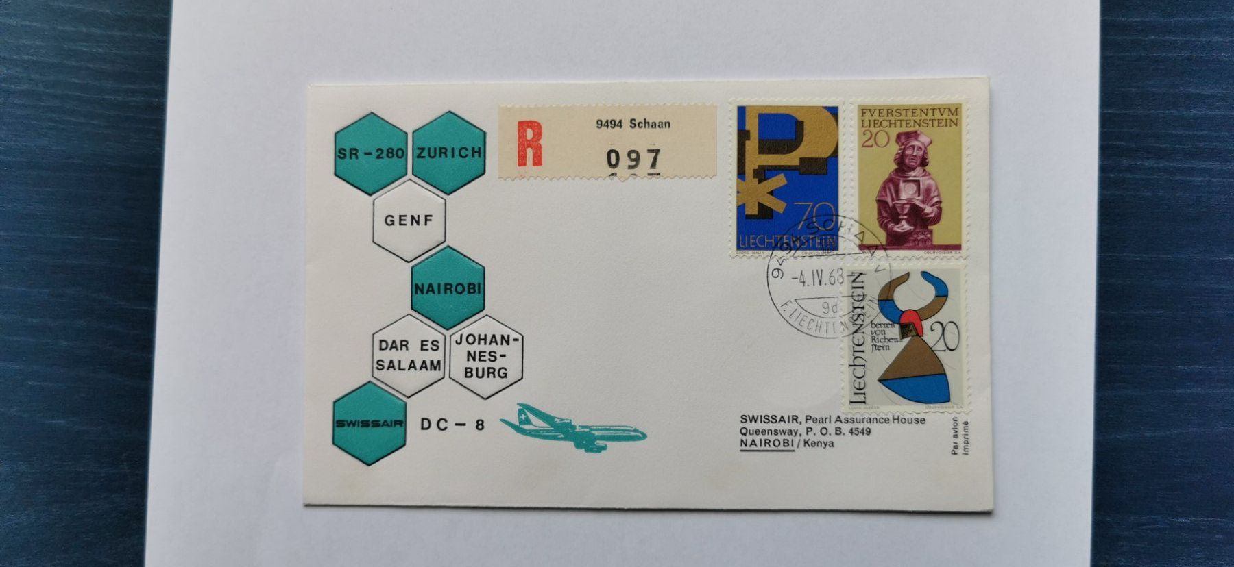 Alle Briefmarken: Flugbrief 1968 – Neu (gemäss Beschreibung) aus Aadorf von Chnorli-Furz