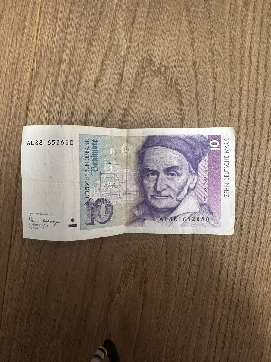 Banconote: 10 Deutsche Mark Schein 1989 – Usato da Zwingen venduto da A.B.Verkauf