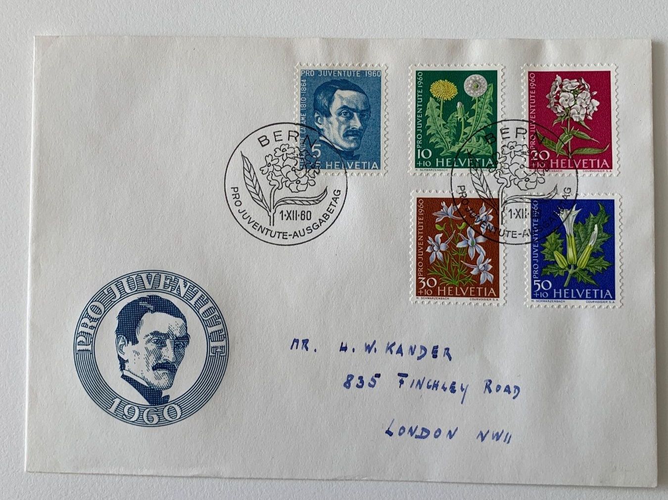 Alle Briefmarken: Pro Juventute 1959 und 1960 FDC illustriert – Gebraucht aus Willisau von Repfuesch 1