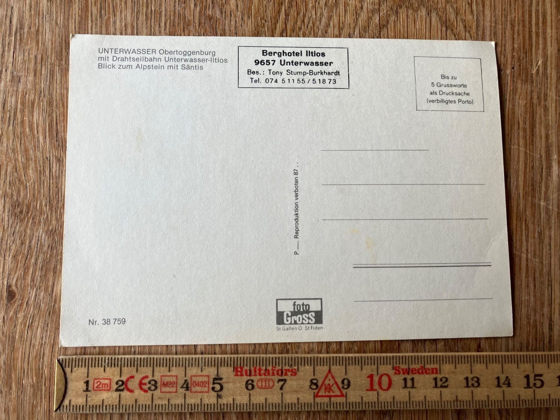 Cartoline postali: Ansichtskarte Toggenburg – Usato da Waldstatt venduto da breitaxt 1