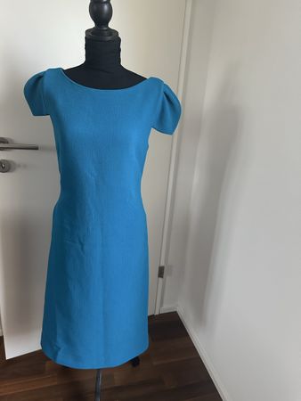 Antonio Berardi Dress, size 44, teal, wool & silk blend