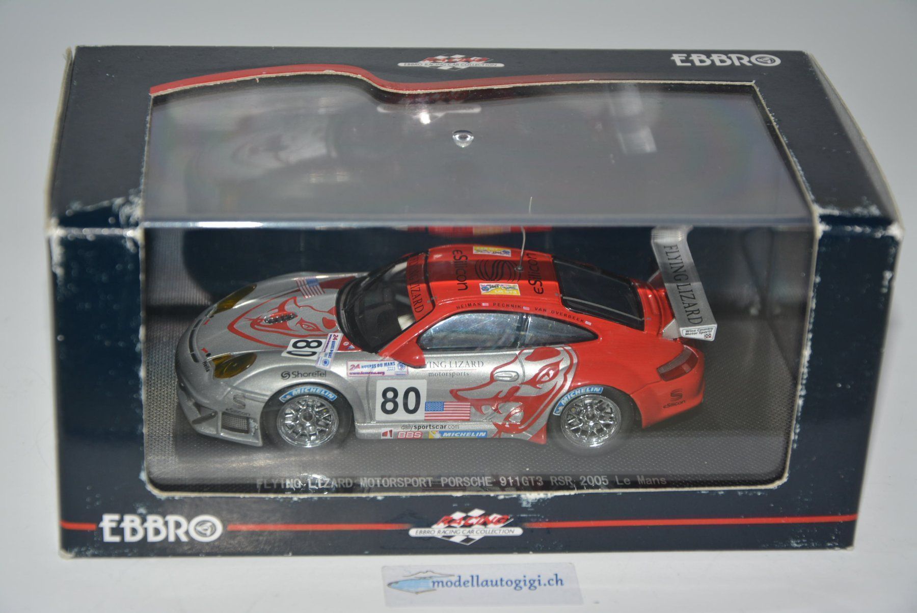 Porsche Voitures modèles: Porsche 911 GT3 RSR #80 , Ebbro , 1:43 – D'occasion à Goldach par Feivel9