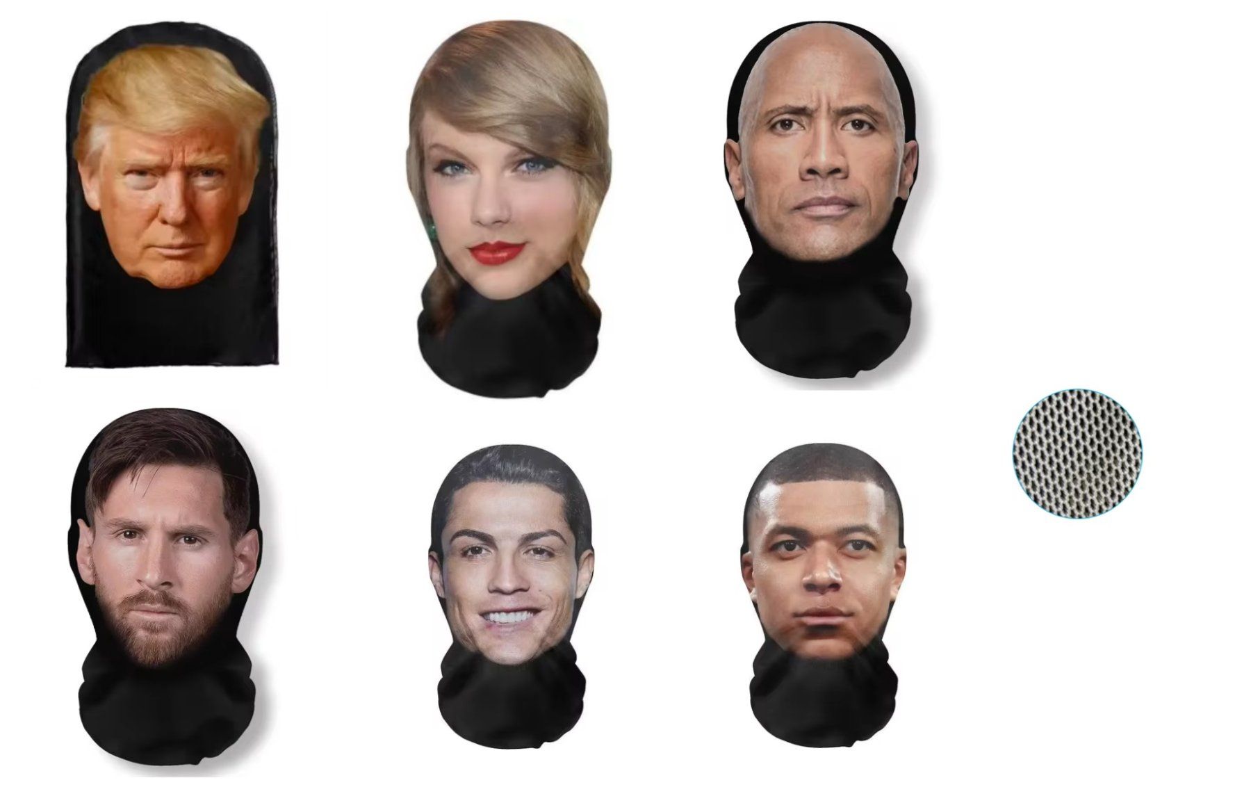 Maschere: Fasnachtsmaske The Rock oder Messi Gesichtsmaske – Nuovo e nell'imballaggio originale da Vogelsang AG venduto da miinlade