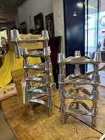 10 Stück BMF Vintage Kerzenhalter modular Stoff/Nagel