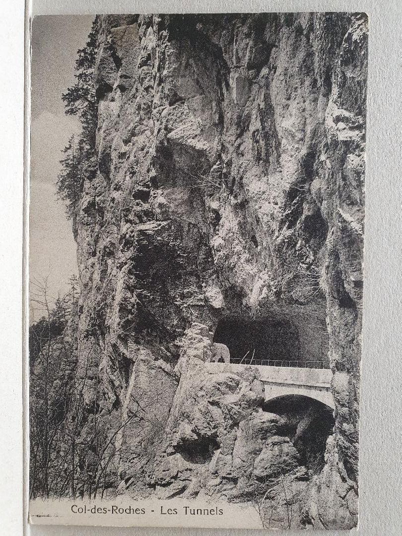 Ansichtskarten: LE LOCLE-COL-DES-ROCHES  -  Tunnels  -  1919 – Gebraucht aus Delémont von Domdom1