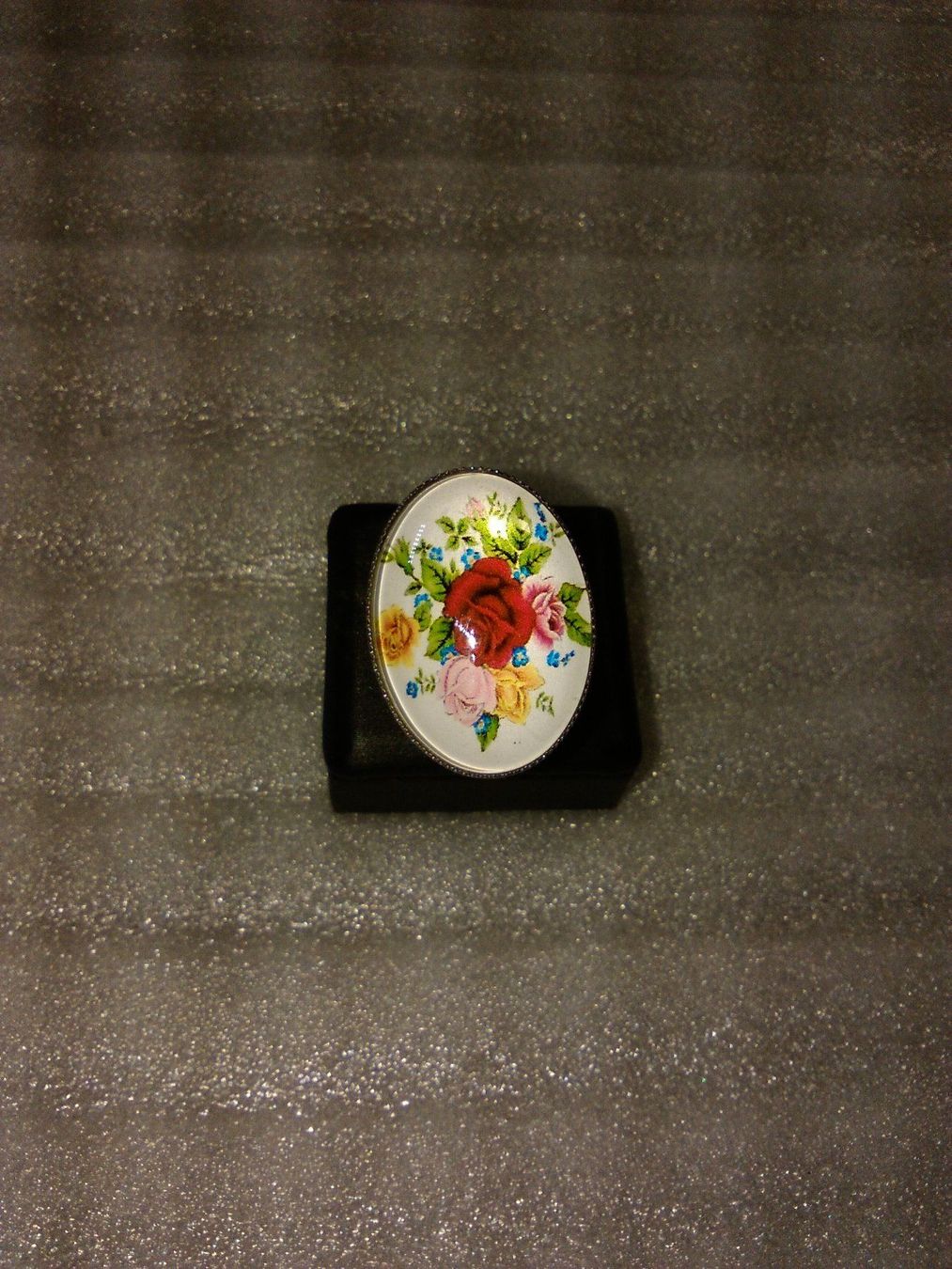 Anelli: ring edelsthal,,,mit blumen,,,glanzig – Nuovo (secondo la descrizione) da Basel venduto da bijoutrie_4 2