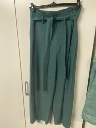 Weite Hose Bundfalten Gr. 40