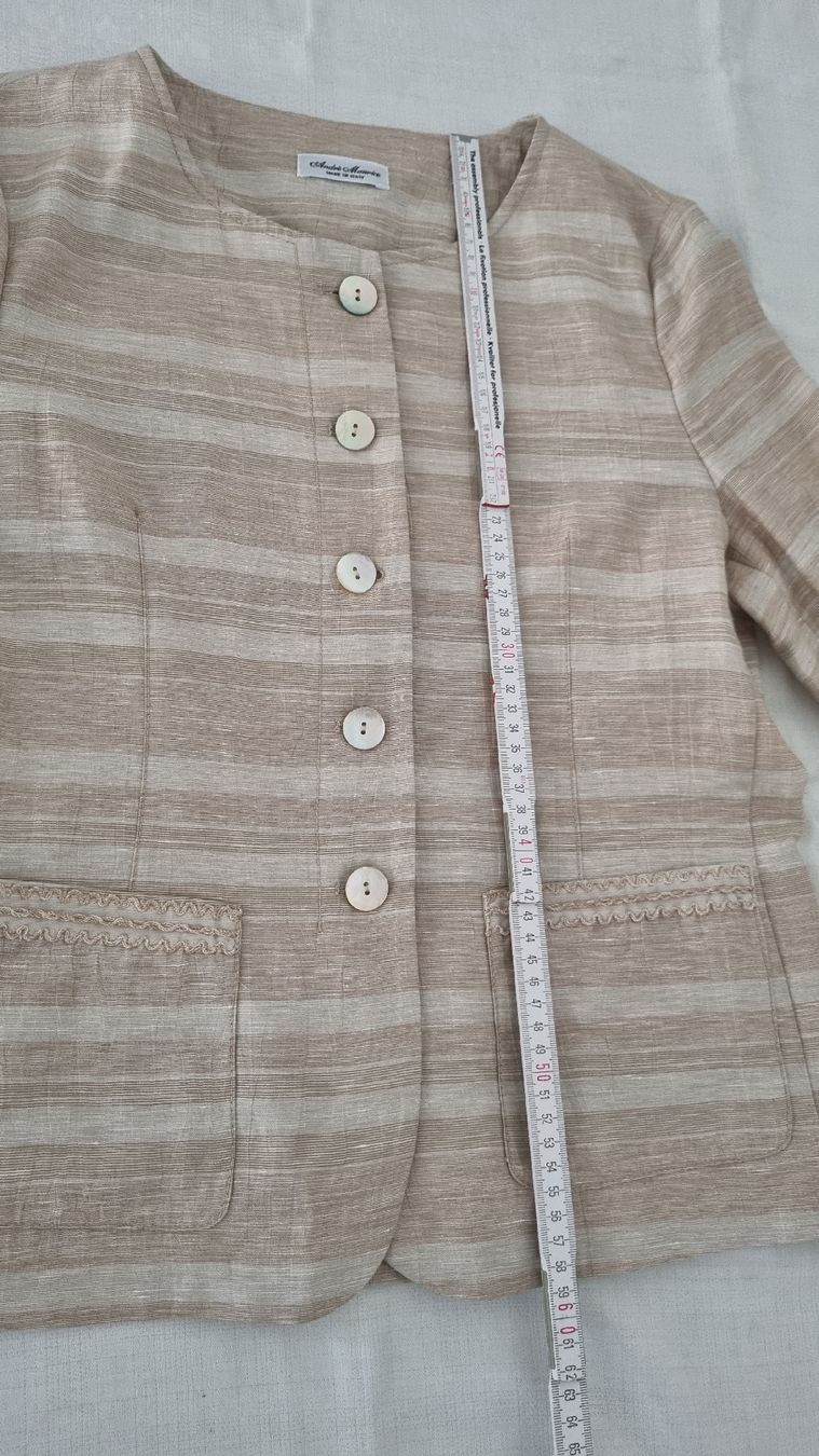 Jacken: Exklusiver Sommer-Blazer von "Andrè Maurice" Gr. 38 – Gebraucht aus Schneisingen von backstore24 4