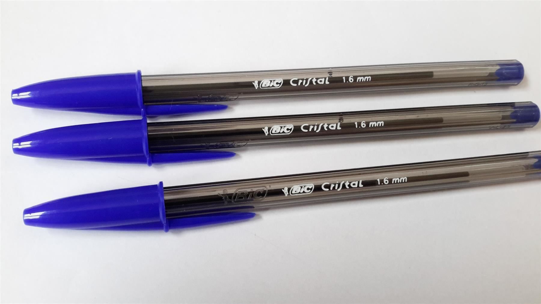 Stifte & Marker: Kugelschreiber, 3er, BIC Cristal blau – Neu und originalverpackt aus St. Gallen von cointec 3