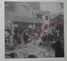 Graubünden St. Moritz Dorfszene anno dazumal