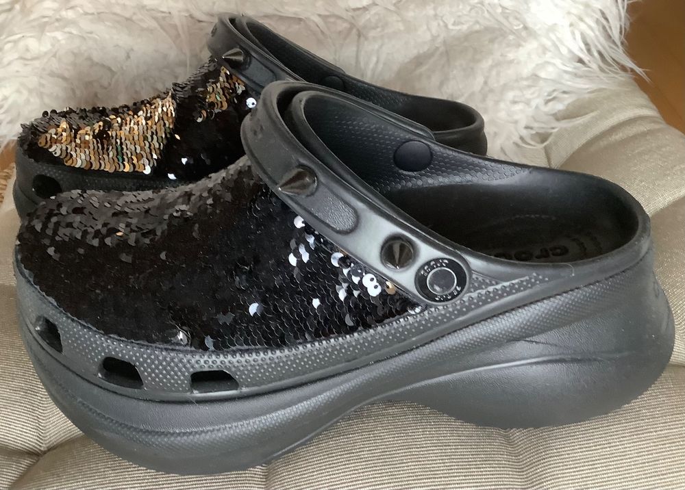 Crocs platform mit Paillette Kaufen auf Ricardo