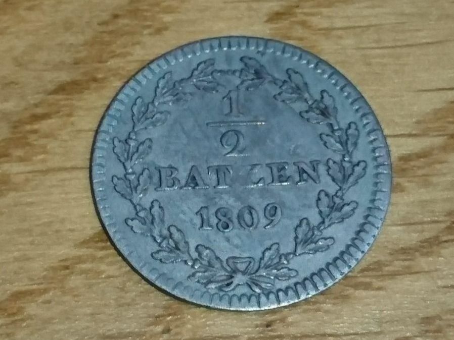 Tutti le monete: Basel: 1/2 Batzen 1809 +++ TOP +++ – Usato da Pfungen venduto da Aguti77