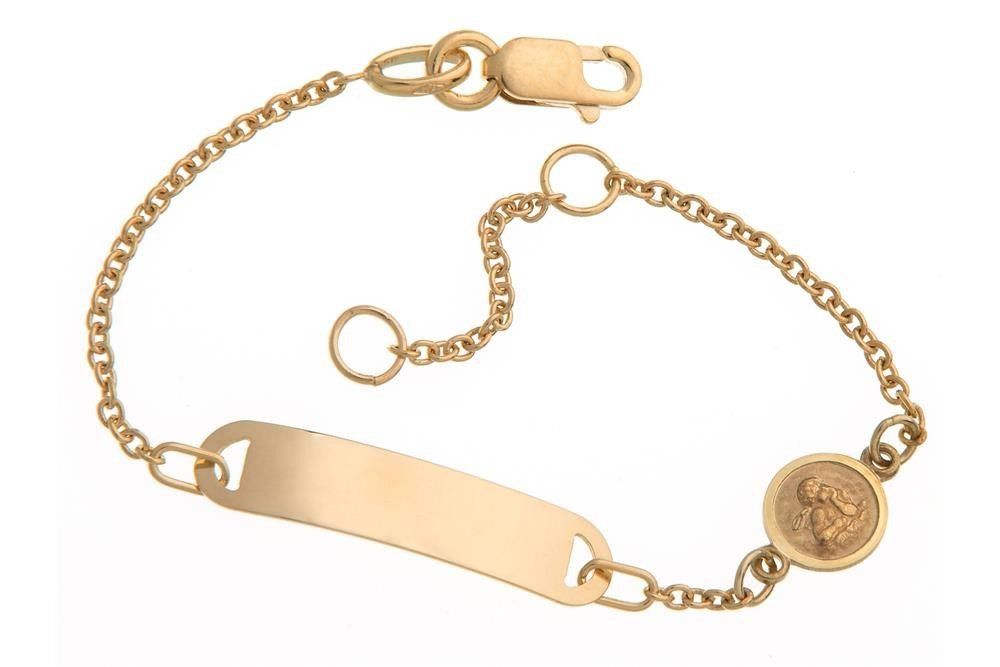 Armbänder & -reifen: Goldarmband Kinder-Gravurarmband – Neu und originalverpackt aus Hemmental von Royalgold