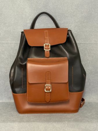 Leder Rucksack, Handgenäht,  Handmade