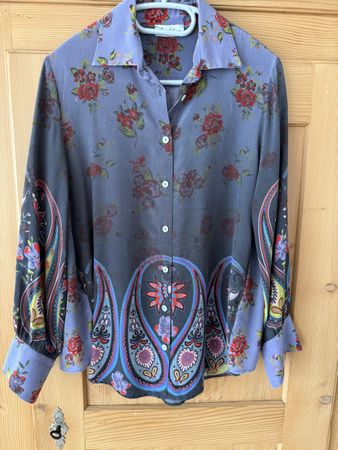 Artist Fortune Bluse aus Seide Damen Gr. L Made in Italy