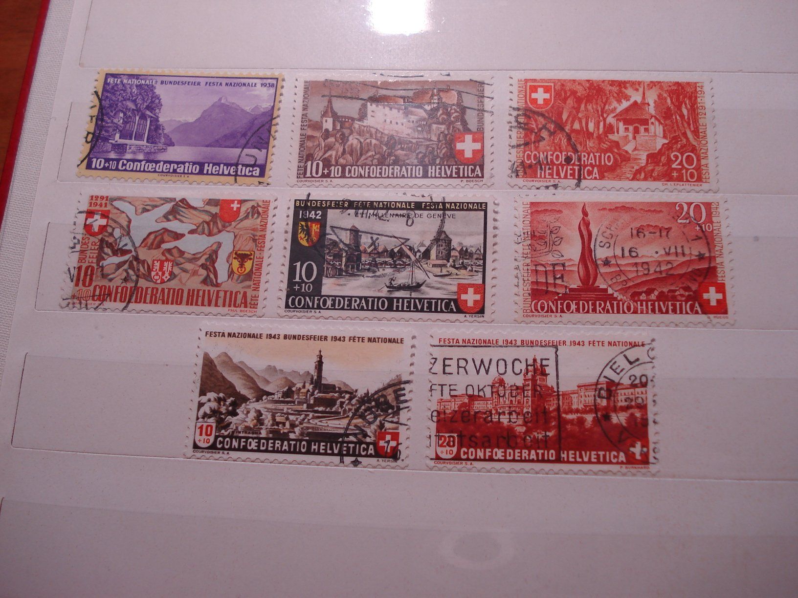 Alle Briefmarken: Lot alte Pro Patria gestempelt – Gebraucht aus Niederwil AG von morostahu