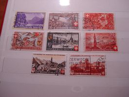 Lot alte Pro Patria gestempelt