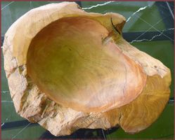 Rustikale Holzschale, Unikat, ca. 40cm Durchmesser