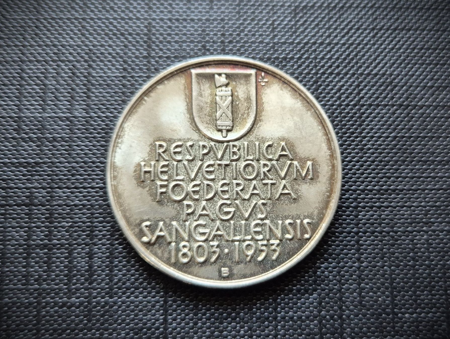 Medaglie: 150Jahre Kt. St.Gallen 1953 – Usato da Zürich venduto da brinkosos 1