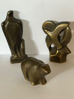Konvolut Turgi Bronze BAG, 3 Figuren Eisbär / Adler / Vögel