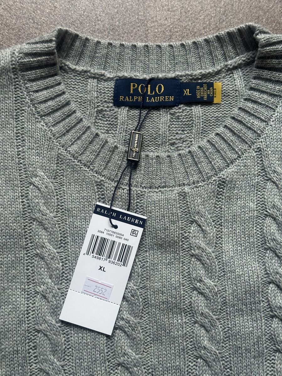 Ralph Lauren Pullover & Sweatshirts: Ralph Lauren Strickpullover, neu, grau, Gr. XL- Top! – Neu und originalverpackt aus Neerach von Matug1248 1