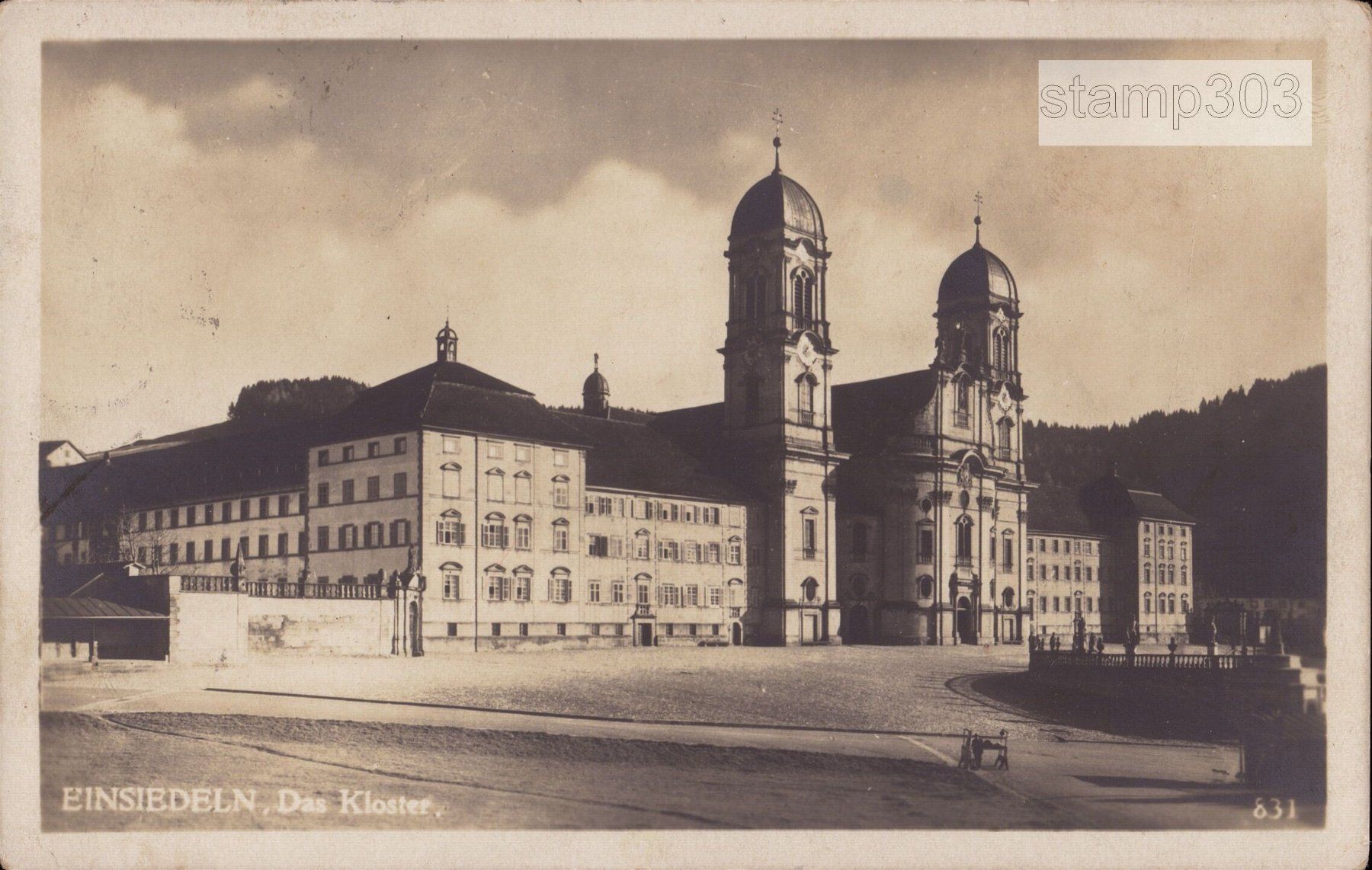 Ansichtskarten: AK Einsiedeln. Das Kloster – Gebraucht aus Eggersriet von glasshouse3egg