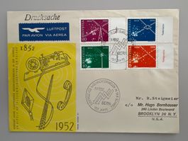 1952 100J. Nachrichtenwesen ET-Satz-Brief mit Taps deu.