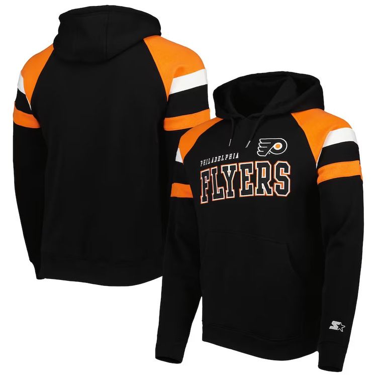 Starter Philadelphia Flyers Black/Orange Draft Fleece Raglan Kaufen
