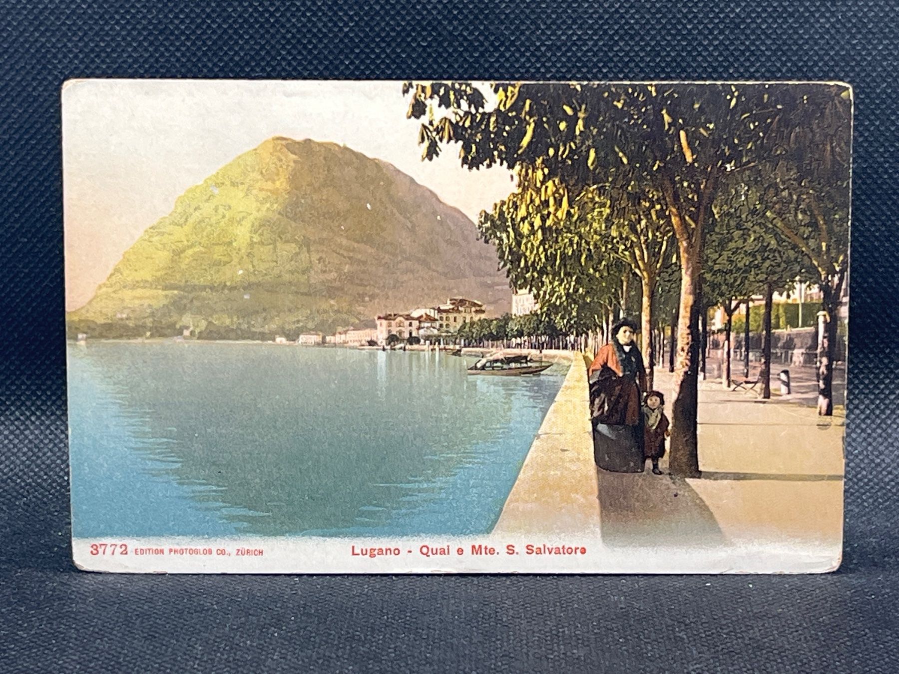 Ansichtskarten: Lugano - Quai e Mte. S. Salvatore – Gebraucht aus Widnau von Brusi9