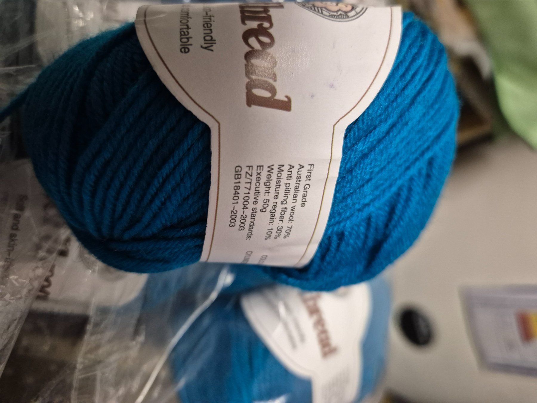 Laine: Wolle 10 Knäuel Türkis blau – Neuf (Voir description) à Läufelfingen par Netti04 1