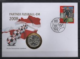 EM 2008, A-100 Jahre ÖFB mit 5 Euro Silbermünze