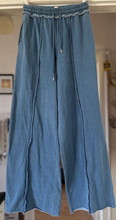 Zara Femme Capuche Sweat 5643/324/400 Bleu Coupe Décontracté Coton Taille M